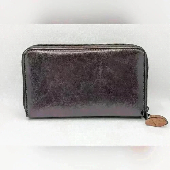 Dark Brown Leather Wallet Multiple Compartments Bellerose - Picture 3 of 6